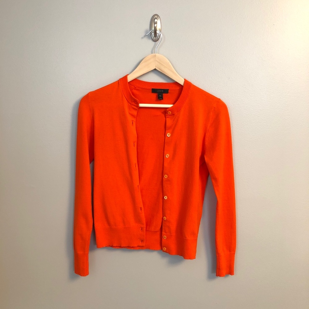 J. Crew Coral Cardigan